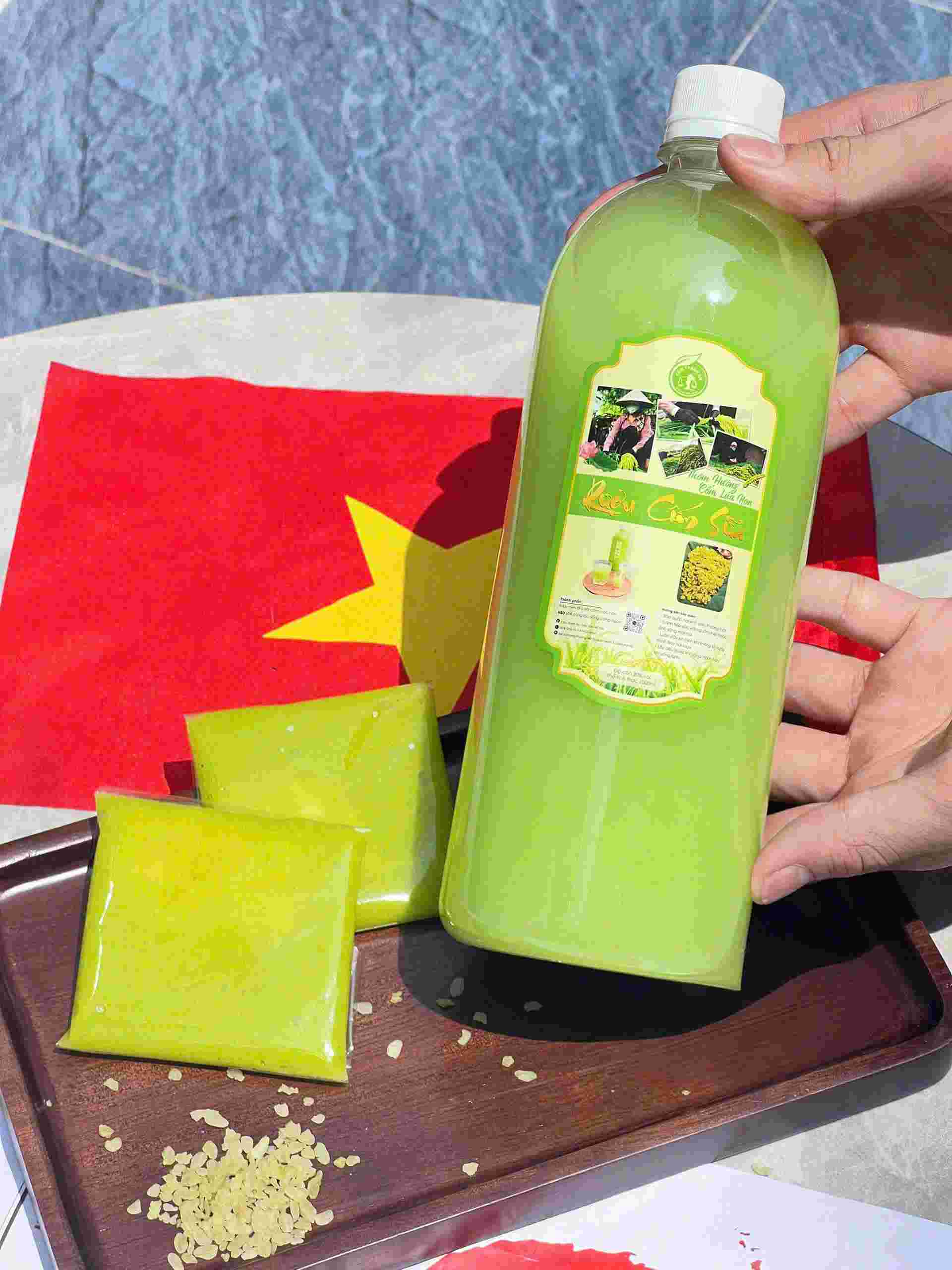 Rượu cốm sữa 1L (Chai nhựa)